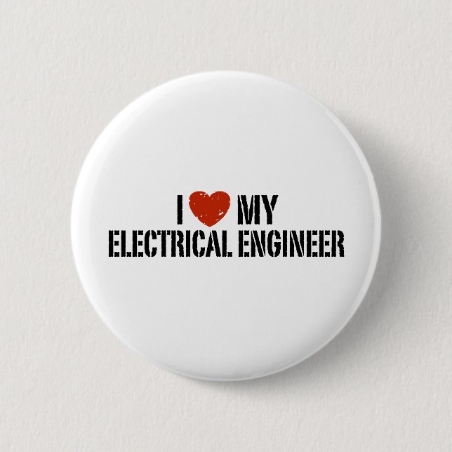 Electrical Engineer 6 Cm Round Badge (Front)