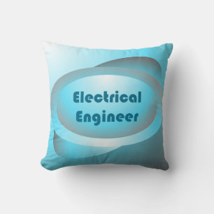 Electrical Engineer Blue Cushion