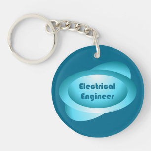 Electrical Engineer Blue Key Ring