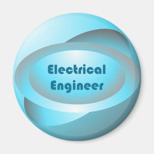 Electrical Engineer Blue Magnet