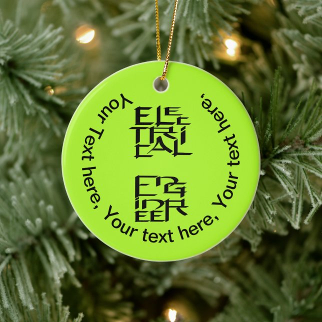 Electrical Engineer Character Ceramic Tree Decoration (Tree)