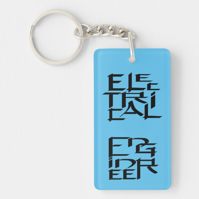 Electrical Engineer Character Key Ring (Front)