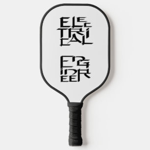 Electrical Engineer Character Pickleball Paddle