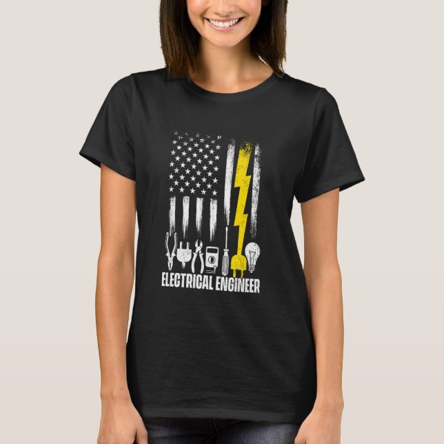 Electrical Engineer - Electrical Engineering STEM  T-Shirt (Front)