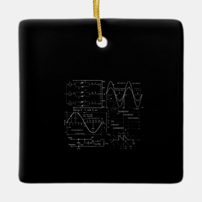 Electrical Engineer Electrician Unique Gift Ceramic Ornament (Front)