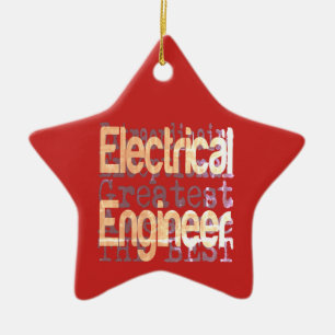Electrical Engineer Extraordinaire Ceramic Tree Decoration