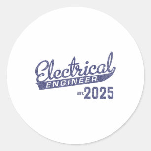 Electrical Engineer Graduation 2025 1 Classic Round Sticker