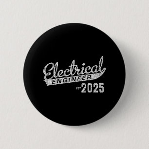 Electrical Engineer Graduation 2025 6 Cm Round Badge