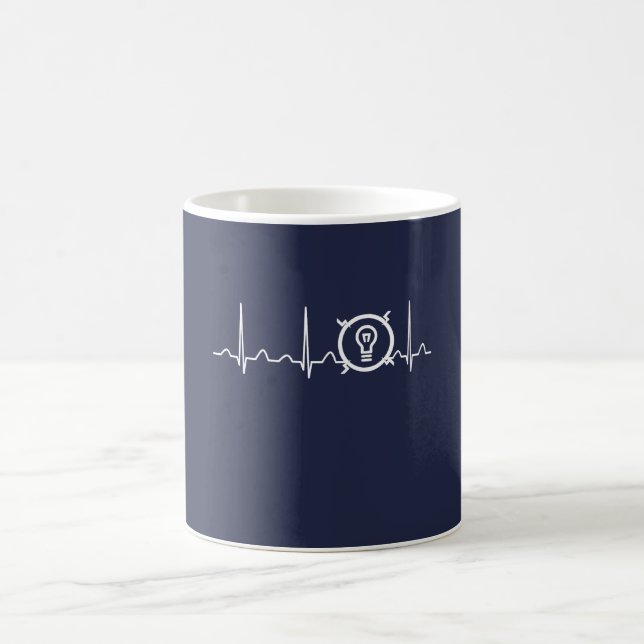Electrical Engineer Heartbeat Coffee Mug (Center)