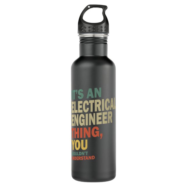 Electrical Engineer Job Title Gift 710 Ml Water Bottle (Front)