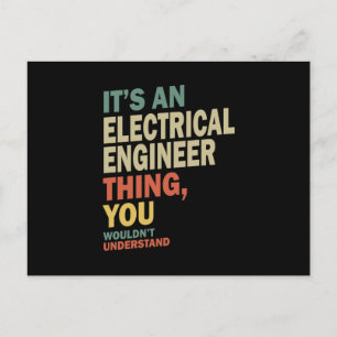 Electrical Engineer Job Title Gift Postcard