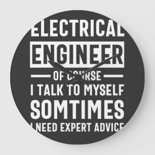 Electrical engineer large clock
