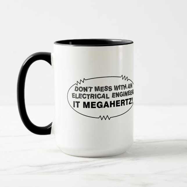 Electrical Engineer Megahertz Mug (Left)