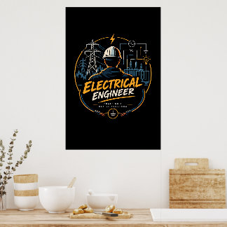 Electrical Engineer Powering A Better Tomorrow Poster