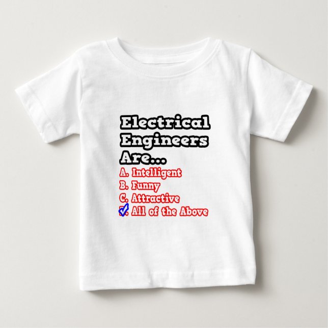 Electrical Engineer Quiz...Joke Baby T-Shirt (Front)