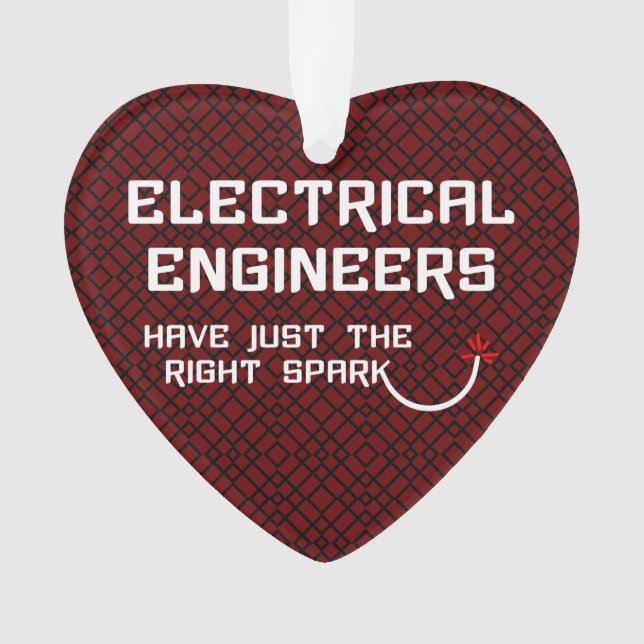 Electrical Engineer Right Spark Ornament (Front)