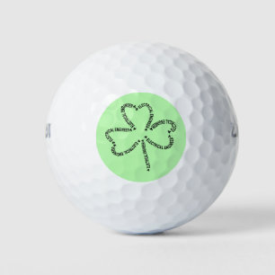 Electrical Engineer Text Shamrock Golf Balls