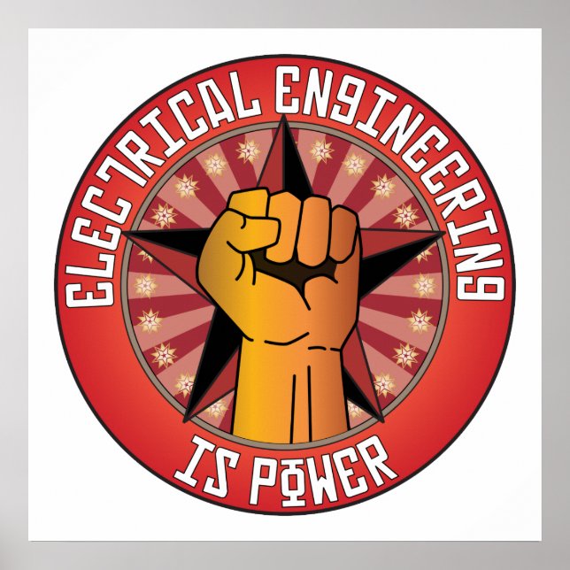 Electrical Engineering Is Power Poster (Front)