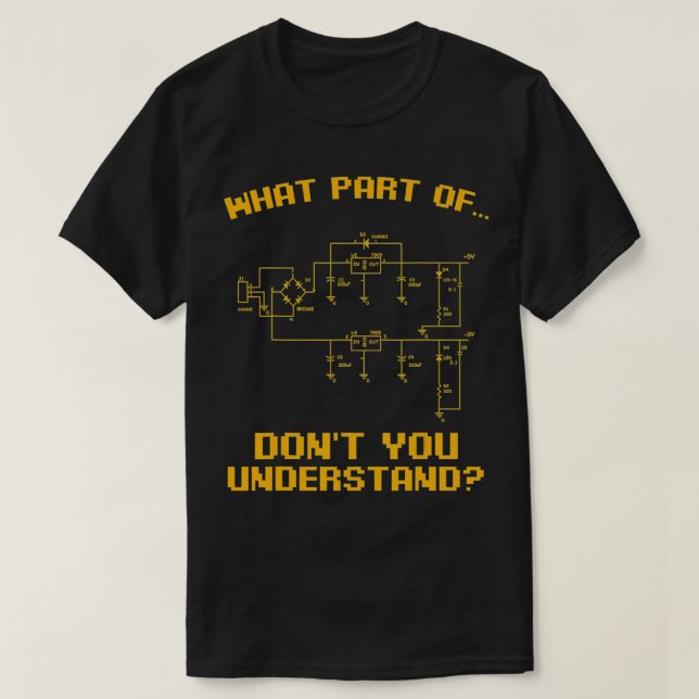 Electrical Engineering RadioFrequency Technical Kn T-Shirt (Design Front)