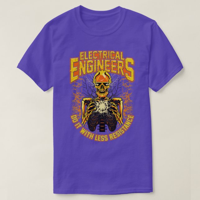 Electrical Engineers Do It With Less Resistance T-Shirt (Design Front)