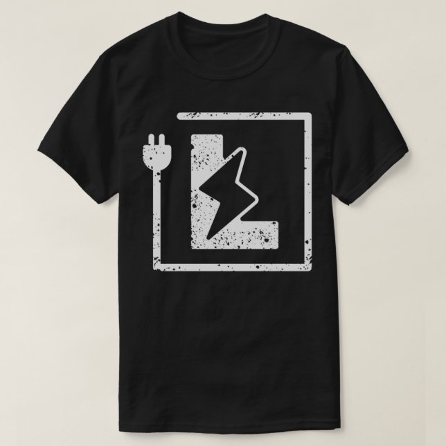 Electrical letter L Electrician or Electrical Engi T-Shirt (Design Front)