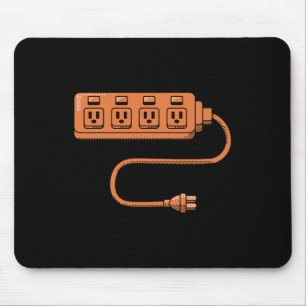 Electrical Outlet Plug And Socket Couples Hallowee Mouse Mat