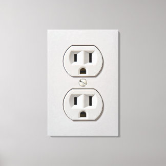Electrical Outlet Plug-in Canvas Print