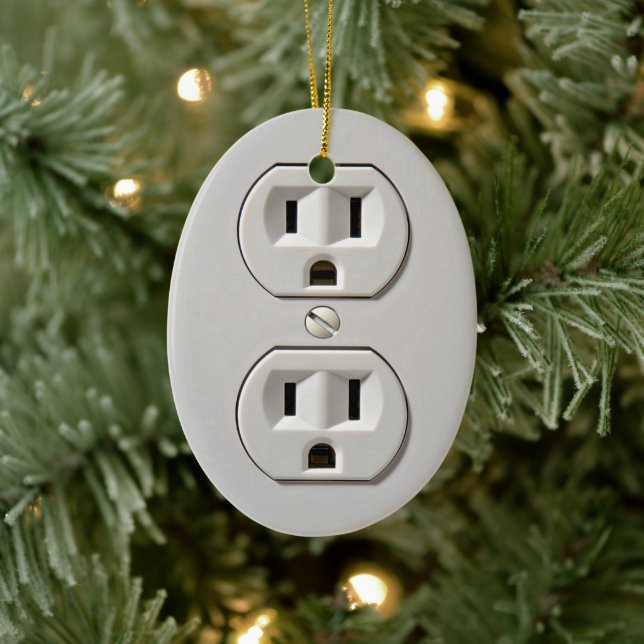 Electrical Outlet Plug-in Ceramic Tree Decoration (Tree)