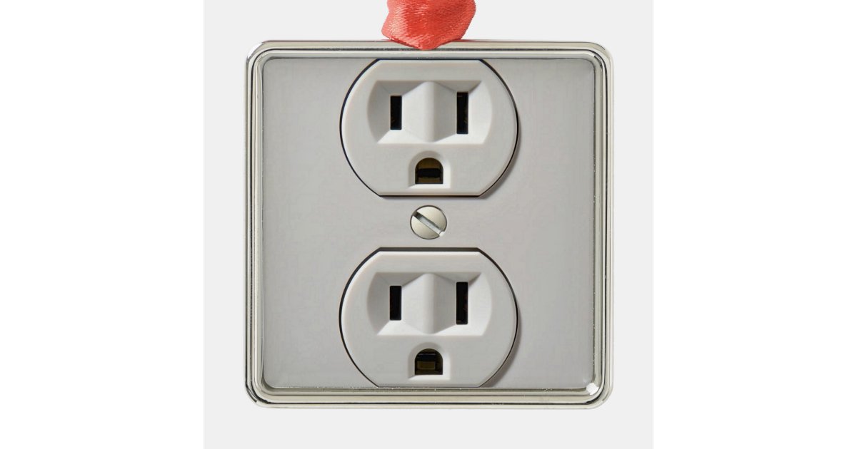 Electrical Outlet Plugin Christmas Ornament Zazzle.co.uk