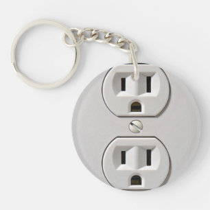 Electrical Outlet Plug-in Key Ring