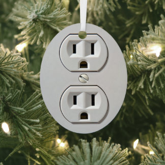 Electrical Outlet Plug-in Metal Tree Decoration