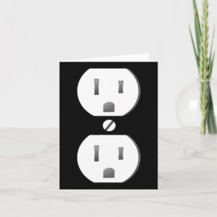 Electrical Outlet Socket Easy Costume Card