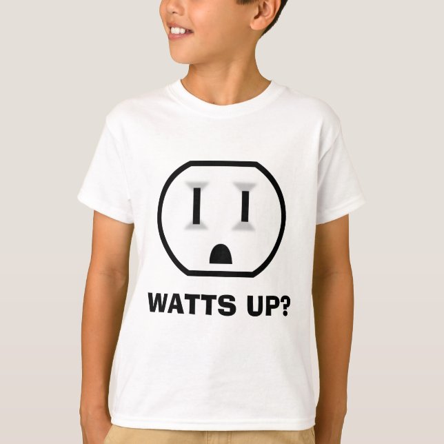 Electrical Outlet (Watts Up?) T-Shirt (Front)