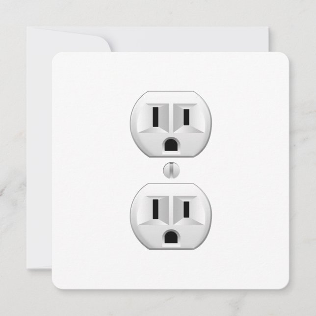 Electrical Plug Click to Customise Colour Decor (Front)
