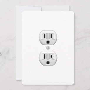 Electrical Plug Click to Customise Colour Decor