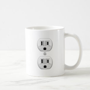 Electrical Plug Click to Customise Colour Decor Coffee Mug