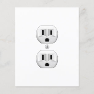 Electrical Plug Click to Customise Colour Decor Flyer