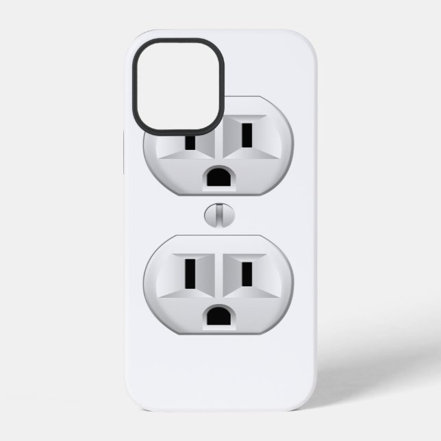 Electrical Plug Click to Customise Colour Decor iPhone Case (Back)