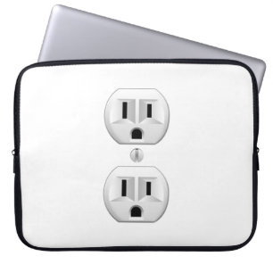 Electrical Plug Click to Customise Colour Decor Laptop Sleeve