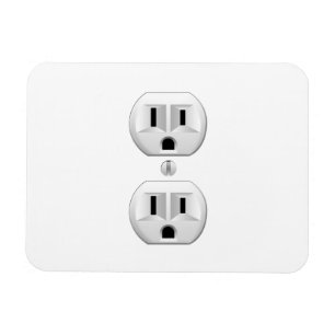 Electrical Plug Click to Customise Colour Decor Magnet