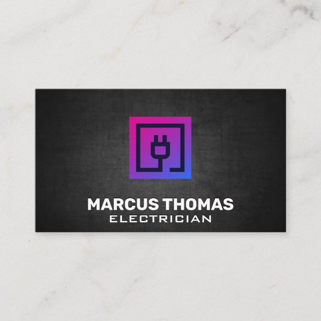 Electrical Plug | Electrician Appointment Card (Front)