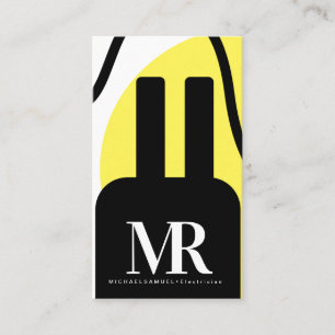 Electrical Plug Electrician Business Branding Business Card