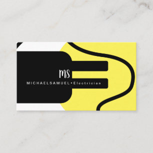 Electrical Plug Electrician Business Branding Card