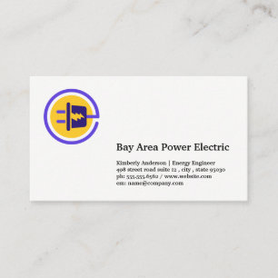Electrical Plug Logo   Energy Business Card
