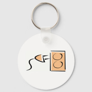 Electrical Plug Outlet Key Ring