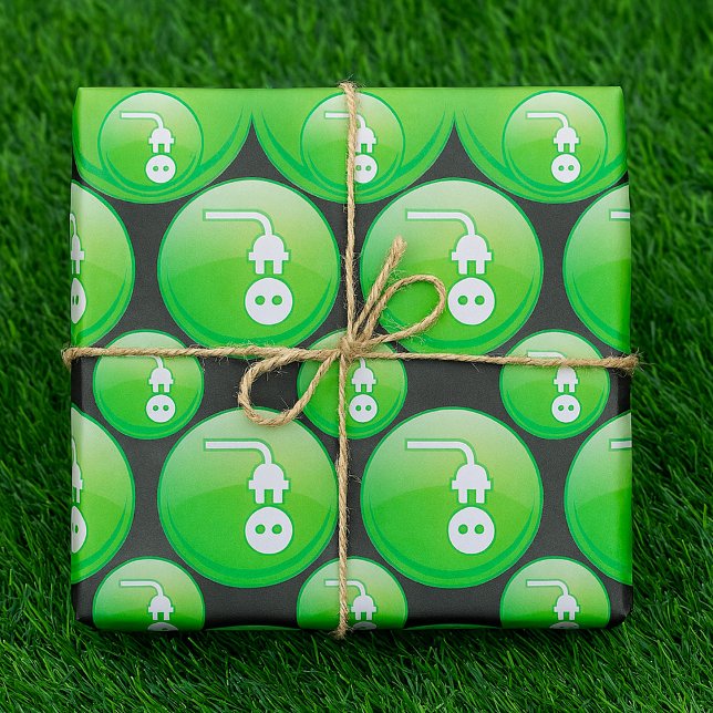 Electrical Plug Symbol Wrapping Paper (Creator Uploaded)