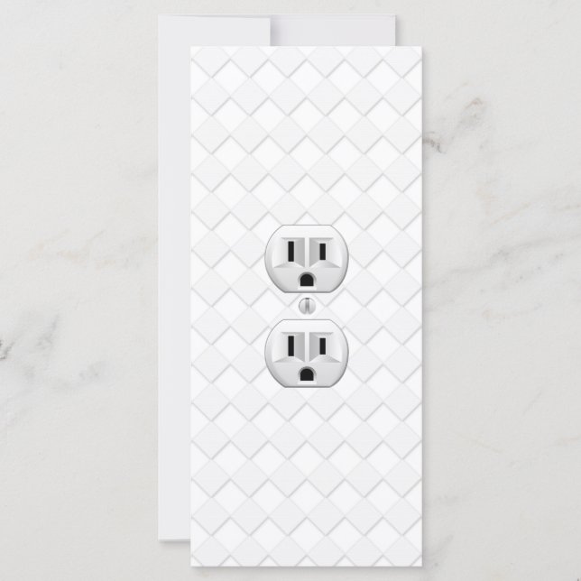 Electrical Plug Wall Outlet Fun Customise This (Front)