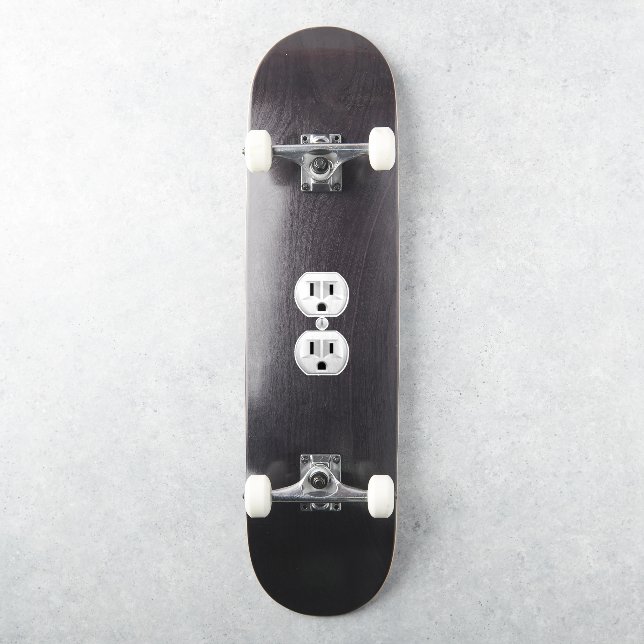 Electrical Plug Wall Outlet Fun Customise This (Skateboard)