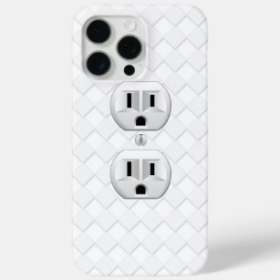 Electrical Plug Wall Outlet Fun Customise This iPhone 15 Pro Max Case