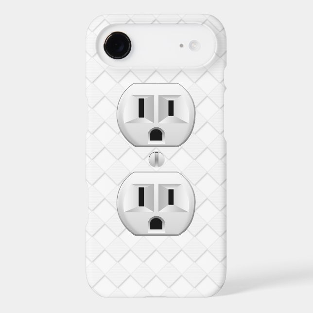Electrical Plug Wall Outlet Fun Customise This Case-Mate iPhone Case (Back)